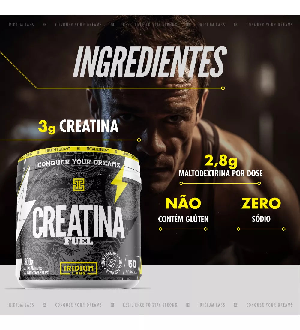 Creatina Fuel Monohidratada 300g - Iridium Labs