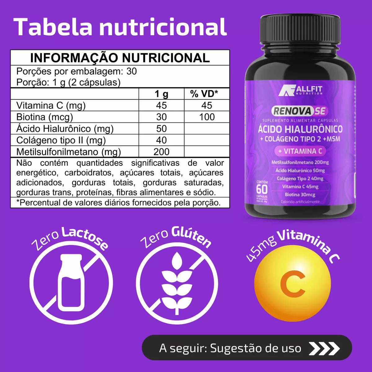 Colágeno Tipo 2 - RenovaSe All Fit Nutrition