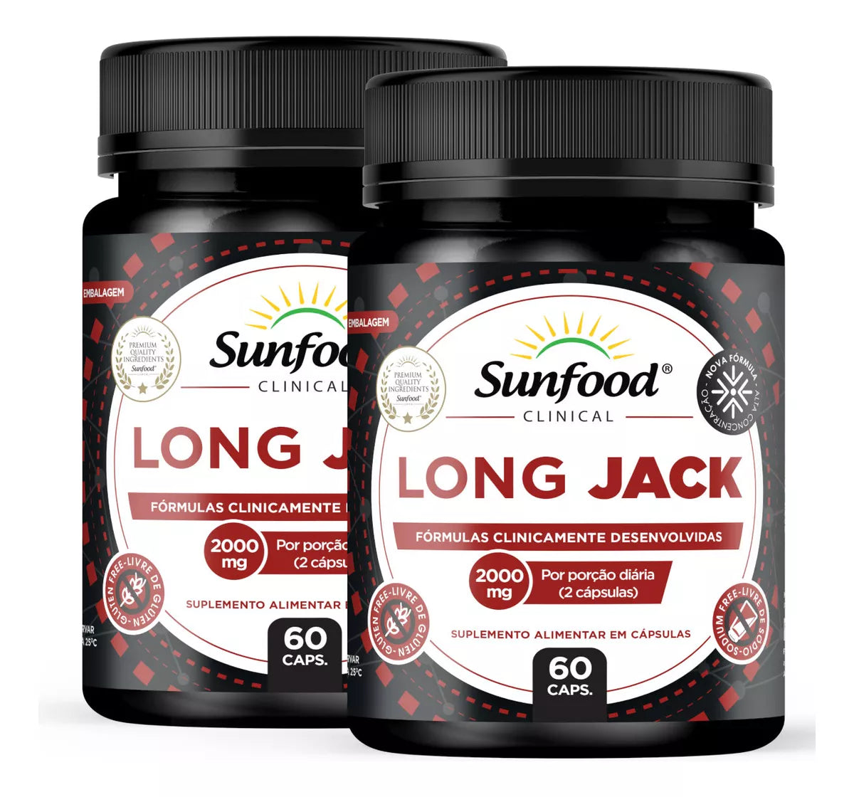 Long Jack 2000mg - 60 Cápsulas Sunfood