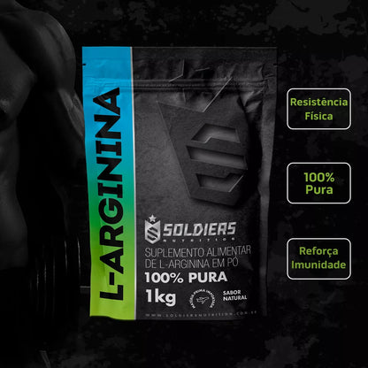 Arginina 1Kg - 100% Pura Importada | Soldiers Nutrition